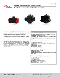 Thumbnail of document Manual - Act Pneumatic & Electric Actuators